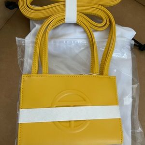 Yellow small Telfar bag
